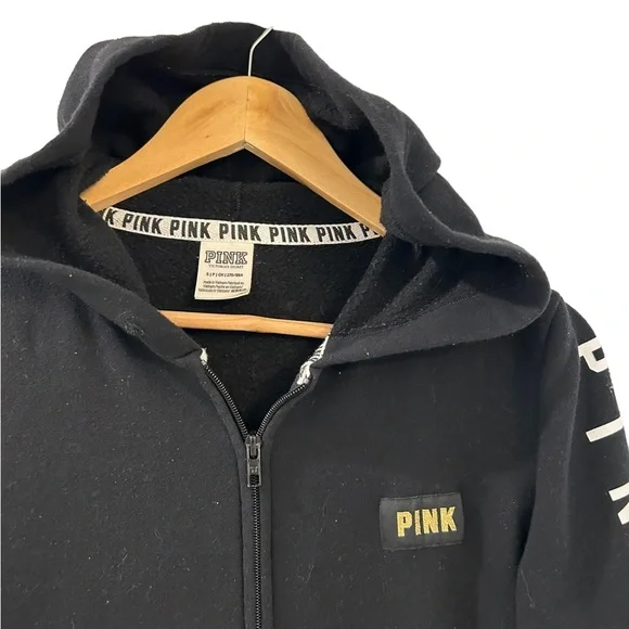 (SOLD)Vs PINK Full zip-up hoodie Sweatshirt, Size Small Women’s - Picture 3 of 7
